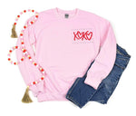 XOXO Puff Print Long Sleeve/Sweatshirt