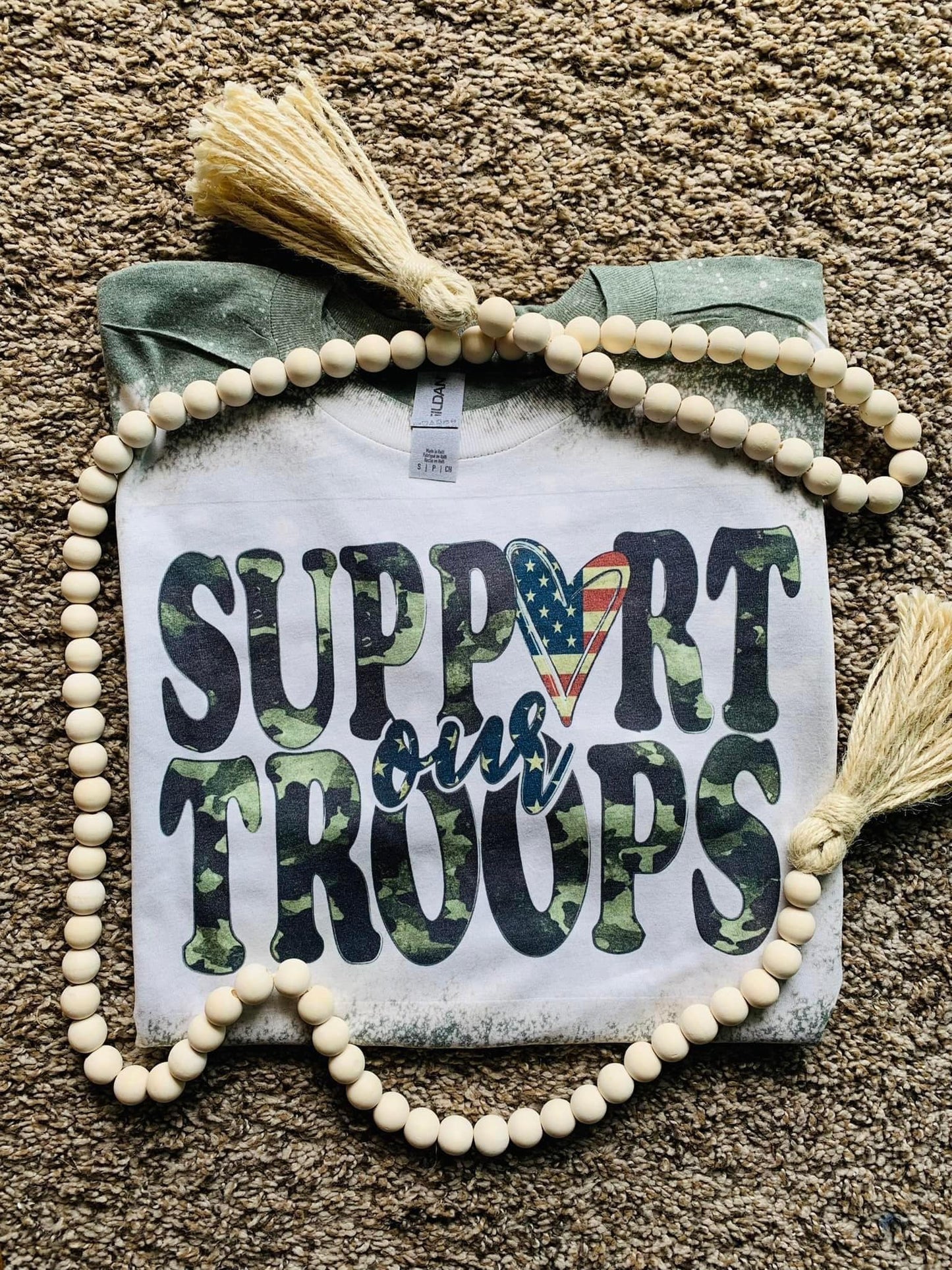 SUPPORT OUR TROOPS CAMO Graphic Tee