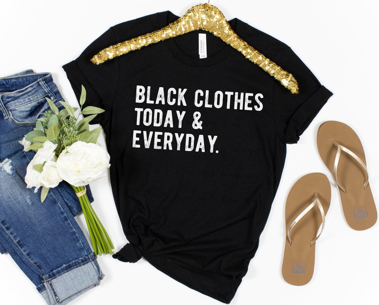 Black Clothes Today & Everyday. - Black Tee -