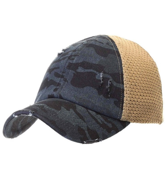 C.C. WASHED CAMO PONY CAP