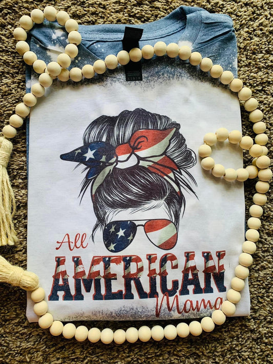 All American Mama Messy Bun