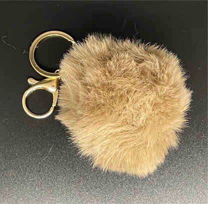 Fuzzy Pom Keychain