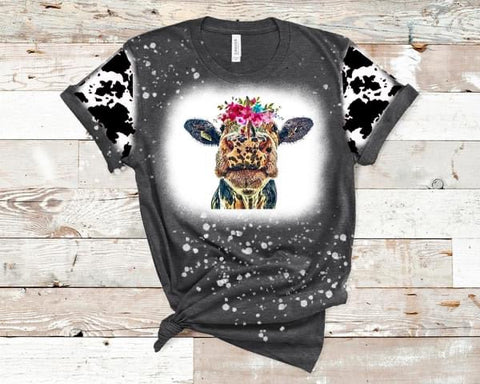 Floral Cow With Sleeves