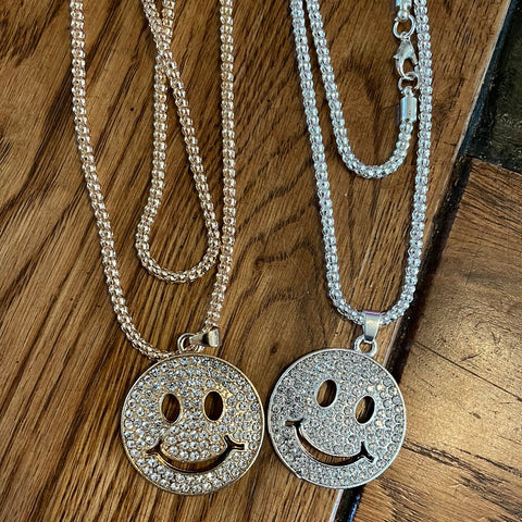 Bling Smiley Necklace