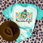 Mom life ( tie dye ) ( sea / mint )