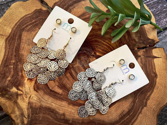 Sand Dollar Cascade Earring Set
