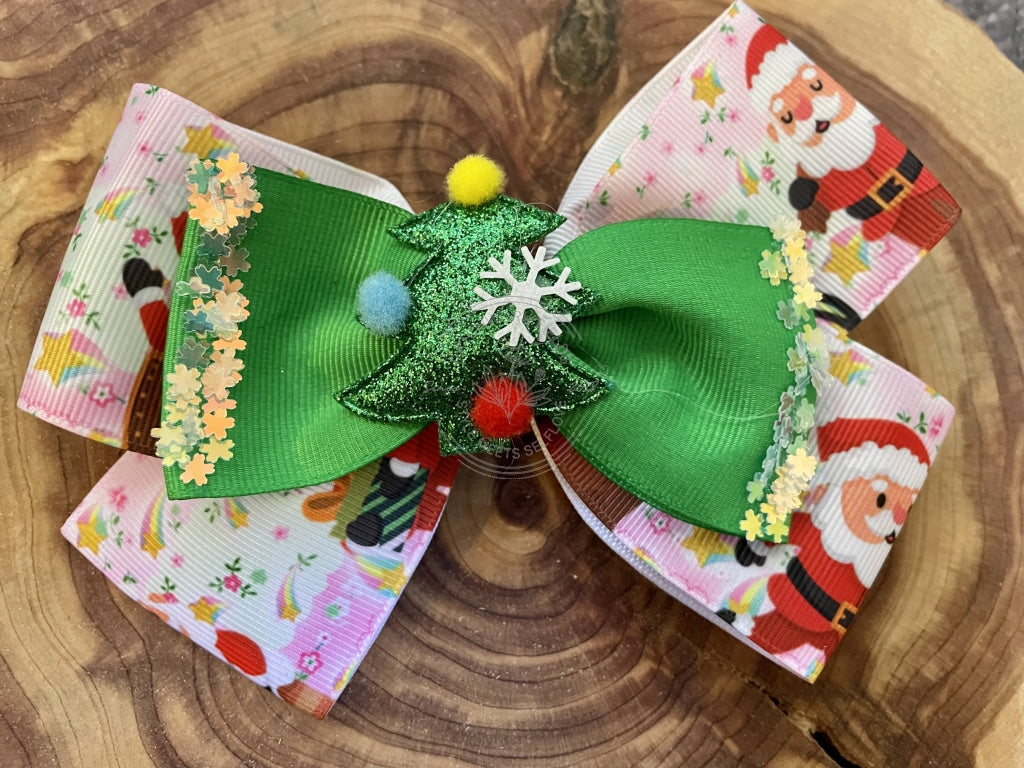 Kids Christmas Bows Tree Bow